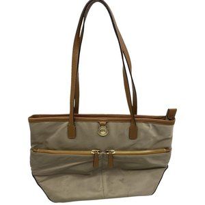 Michael Kors Tan Nylon Tote Bag